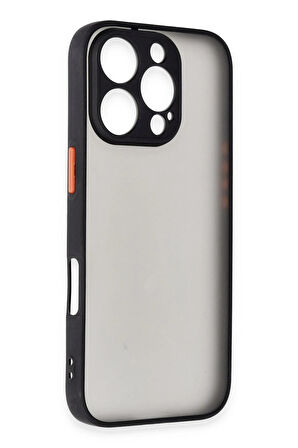 CPT50 iPhone 16 Pro Kılıf Montreal Silikon Kapak - Siyah