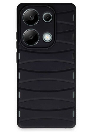 CPT50 Xiaomi Redmi Note 13 Pro 4G Kılıf Bibercas Silikon Kapak - Siyah