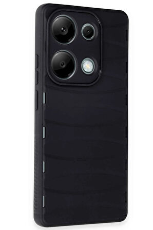 CPT50 Xiaomi Redmi Note 13 Pro 4G Kılıf Bibercas Silikon Kapak - Siyah