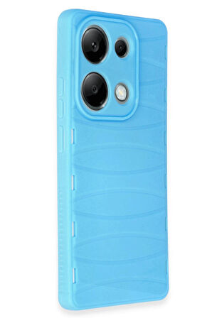 CPT50 Xiaomi Redmi Note 13 Pro 4G Kılıf Bibercas Silikon Kapak - Mavi
