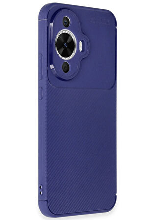 CPT50 Huawei Nova 12S Kılıf Auto Focus Karbon Kapak - Lacivert