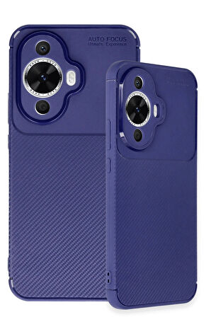 CPT50 Huawei Nova 12S Kılıf Auto Focus Karbon Kapak - Lacivert