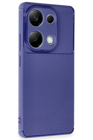 CPT50 Xiaomi Redmi Note 13 Pro 4G Kılıf Auto Focus Karbon Kapak - Lacivert