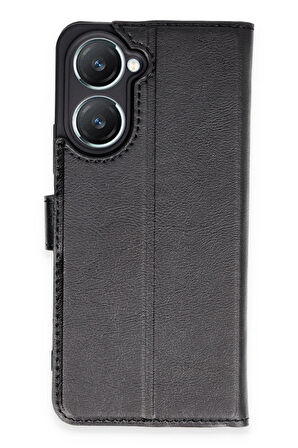 CPT50 Vivo Y18 Kılıf Trend S Plus Kapaklı Kılıf - Siyah