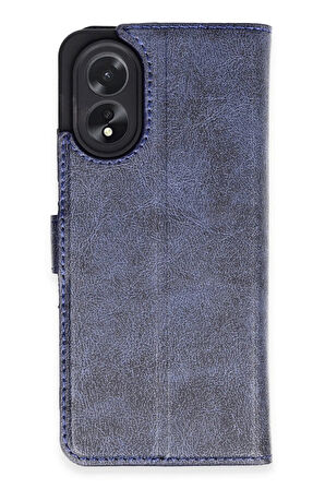 CPT50 Oppo A38 Kılıf Trend S Plus Kapaklı Kılıf - Lacivert