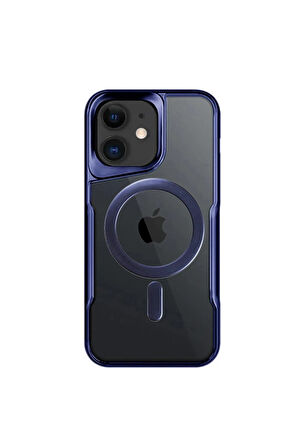 CPT50 iPhone 11 Kılıf Boyi Magsafe Silikon Kapak - Lacivert