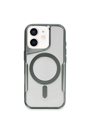 CPT50 iPhone 11 Kılıf Boyi Magsafe Silikon Kapak - Yeşil