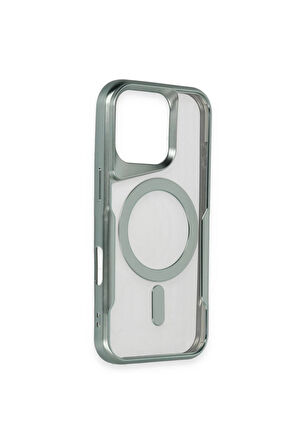 CPT50 iPhone 16 Plus Kılıf Boyi Magsafe Silikon Kapak - Kahverengi