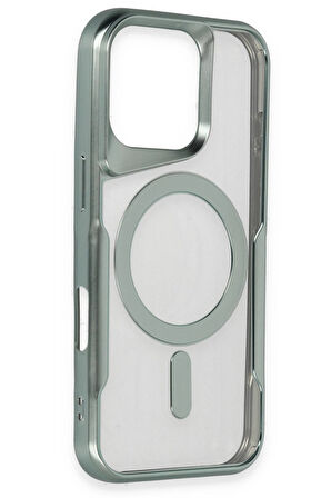 CPT50 iPhone 16 Pro Max Kılıf Boyi Magsafe Silikon Kapak - Lacivert