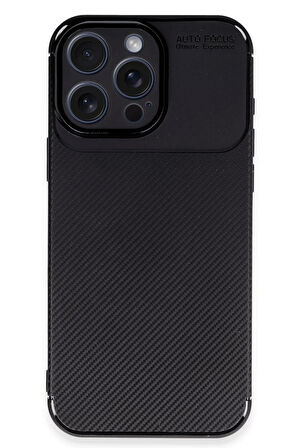 CPT50 iPhone 16 Pro Kılıf Auto Focus Karbon Kapak - Siyah