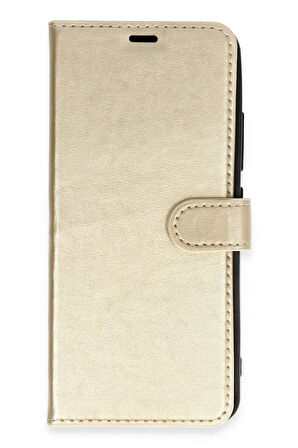 CPT50 Vivo Y27 Kılıf Trend S Plus Kapaklı Kılıf - Gold