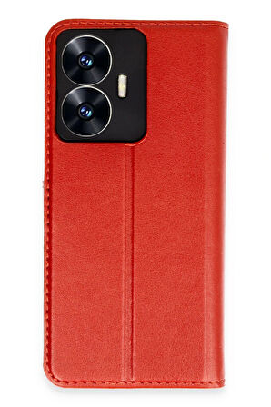 CPT50 Realme C55 Kılıf Trend S Plus Kapaklı Kılıf - Kırmızı