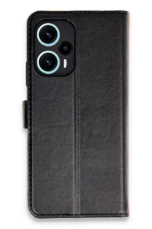 CPT50 Xiaomi Poco F5 Kılıf Trend S Plus Kapaklı Kılıf - Siyah