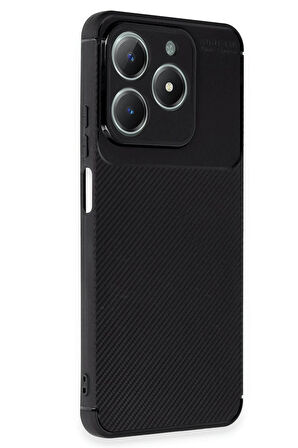 CPT50 Realme C61 Kılıf Auto Focus Karbon Kapak - Siyah