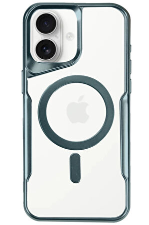 CPT50 iPhone 16 Kılıf Boyi Magsafe Silikon Kapak - Turkuaz