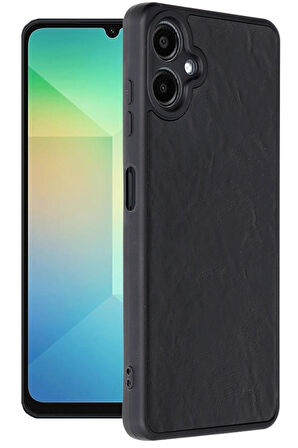 CPT50 Samsung Galaxy A06 Kılıf Aras Deri Kapak - Siyah