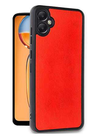 CPT50 Samsung Galaxy A06 Kılıf Aras Deri Kapak - Kırmızı