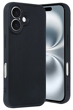 CPT50 iPhone 16 Kılıf Aras Deri Kapak - Siyah