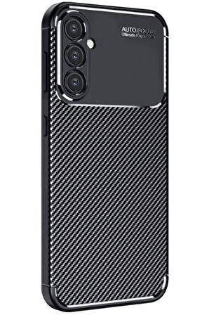 CPT50 Samsung Galaxy S25 Plus Kılıf Auto Focus Karbon Kapak - Siyah