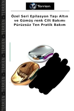 Özel Seri Epilasyon Taşı Altın ve Gümüş renk Cilt Bakımı Pürüzsüz Ten Pratik Bakım