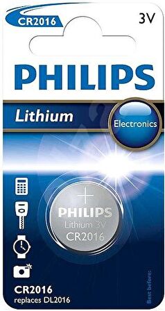 Philips Pil Minicell Lithium Cr-2016 Tekli