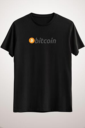 Unisex Siyah Bitcoin Btc Hodler V-neck T-shirt