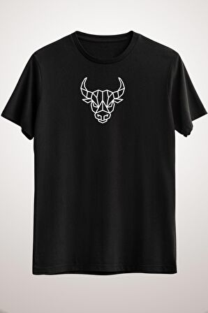 Unisex Siyah Bitcoin Bull Head Bull Run Bullish Essential T-shirt