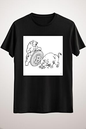 Unisex Siyah Bıtcoın Classic T-shirt