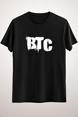 Unisex Siyah Bitcoin Crypto Currency T-shirt Essential T-shirt