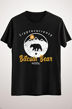 Unisex Siyah Bitcoin Cryptocurrency Bear Classic . Essential T-shirt