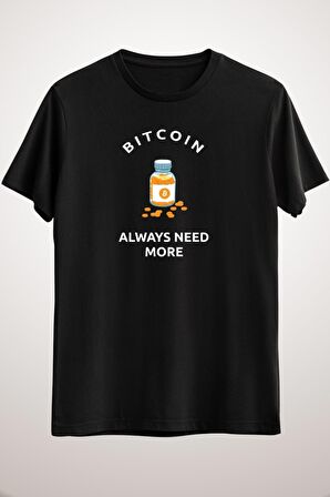 Unisex Siyah Bitcoin Funny Addiction Gift For Crypto Lovers Classic T-shirt