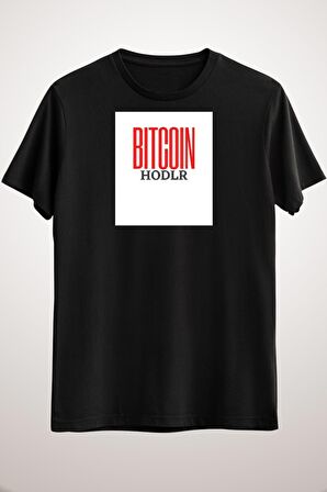 Unisex Siyah Cryptocurrency Bitcoin Shirt Classic T-shirt