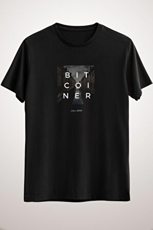 Unisex Siyah Bitcoiner Since 2009 Classic T-shirt
