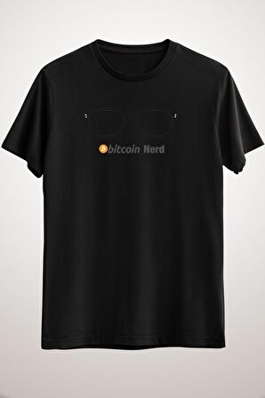 Unisex Siyah Bitcoinnerd Premium T-shirt