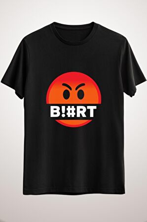Unisex Siyah Blurt Logo Classic T-shirt