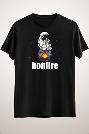 Unisex Siyah Bonfire Coin Cryptocurrency Bonfire Crypto Unisex Shirt Essential T-shirt