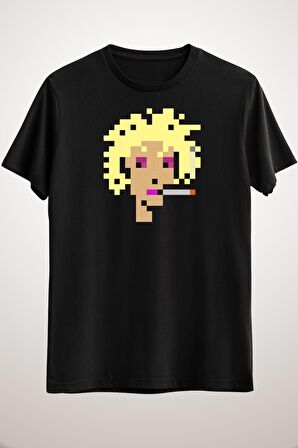 Unisex Siyah Cryptopunks #1210 Classic T-shirt