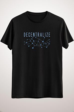 Unisex Siyah Decentralize Cryptocurrency Mining Bitcoin Blockchain Fans Classic T-shirt