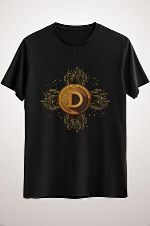 Unisex Siyah Dogecoin - Cryptocurrency - To The Moon Classic T-shirt