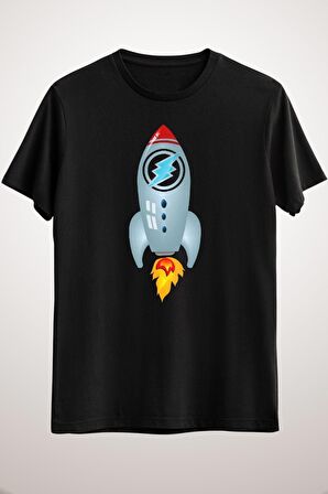 Unisex Siyah Electroneum - Etn To The Moon.... Classic T-shirt