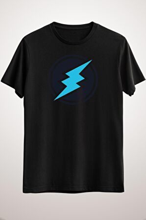 Unisex Siyah Electroneum Cryptocurrency Classic T-shirt