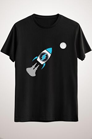 Unisex Siyah Electroneum. To The Moon! Essential T-shirt