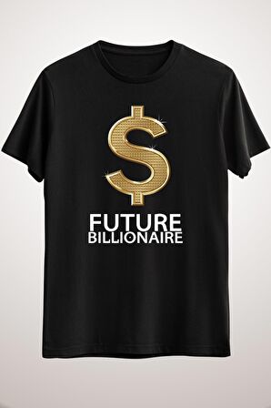 Unisex Siyah Future Billionairealtcoin Classic T-shirt