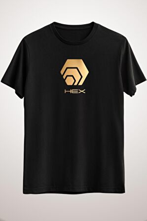 Unisex Siyah Hex (hex) Classic T-shirt