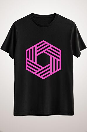 Unisex Siyah Hex Crypto Classic T-shirt