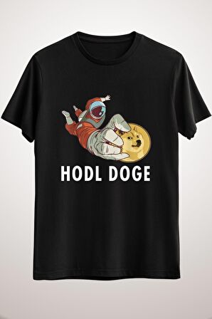 Unisex Siyah Hodl Doge Coin Crypto Dogecoin Cryptocurrency Long Sleeve T-shirt