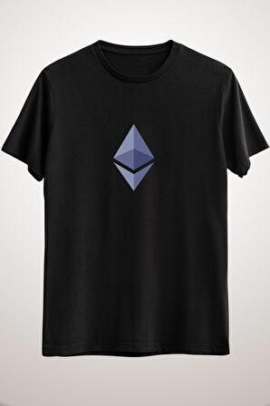 Unisex Siyah I Accept Ethereum Classic T-shirt