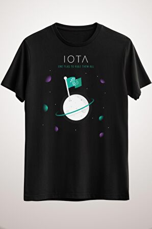 Unisex Siyah Iota - One Flag To Rule Them All Premium T-shirt