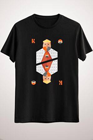Unisex Siyah Monero Cryptocurrency King Classic T-shirt