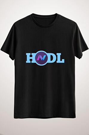 Unisex Siyah Navcoin Hodl Essential T-shirt